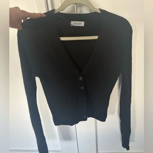 Naadam Cashmere fitted cropped cardigan